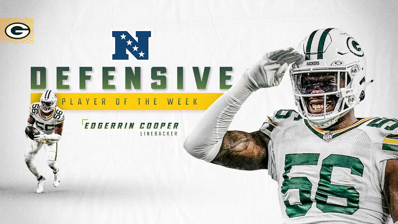 Edgerrin Cooper once again named NFC Defensive Player of the Week