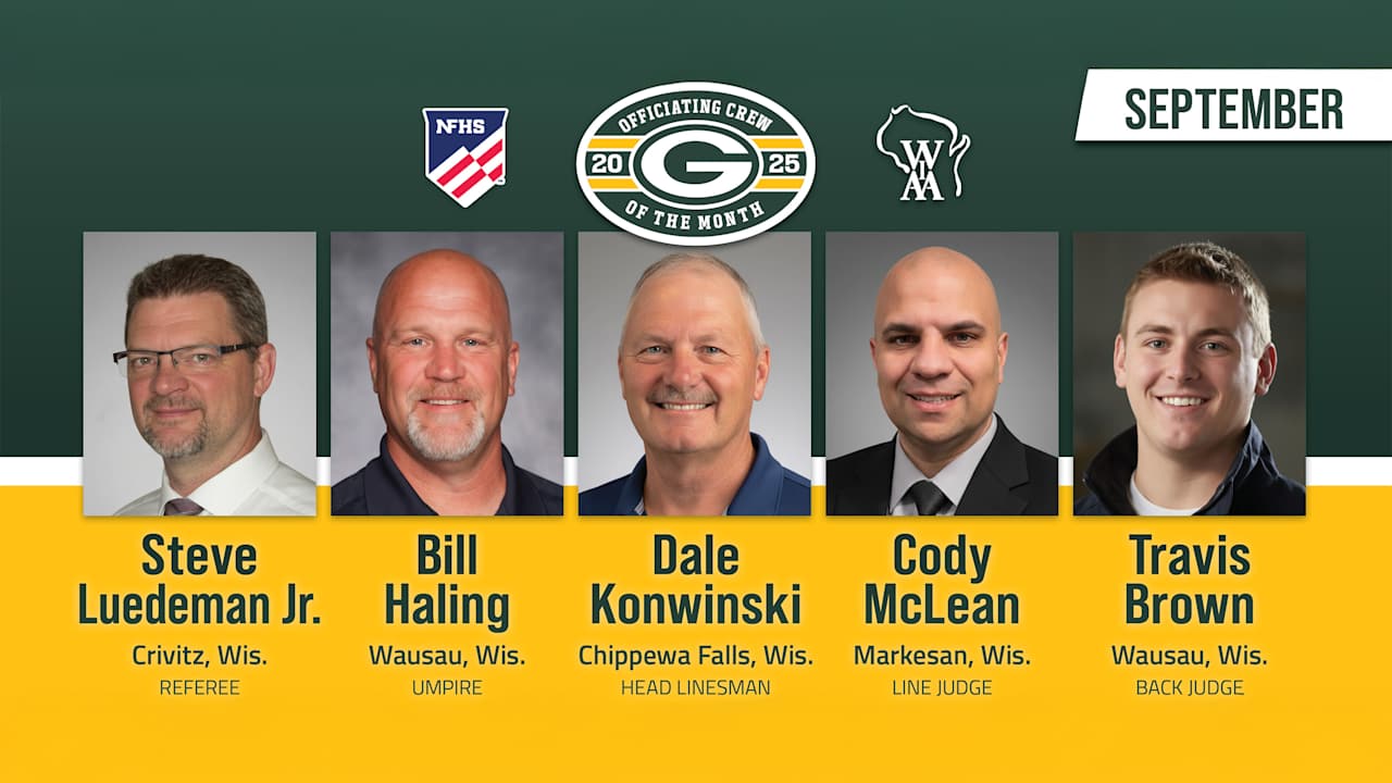 Packers, WIAA announce September high school football officiating ‘Crew ...