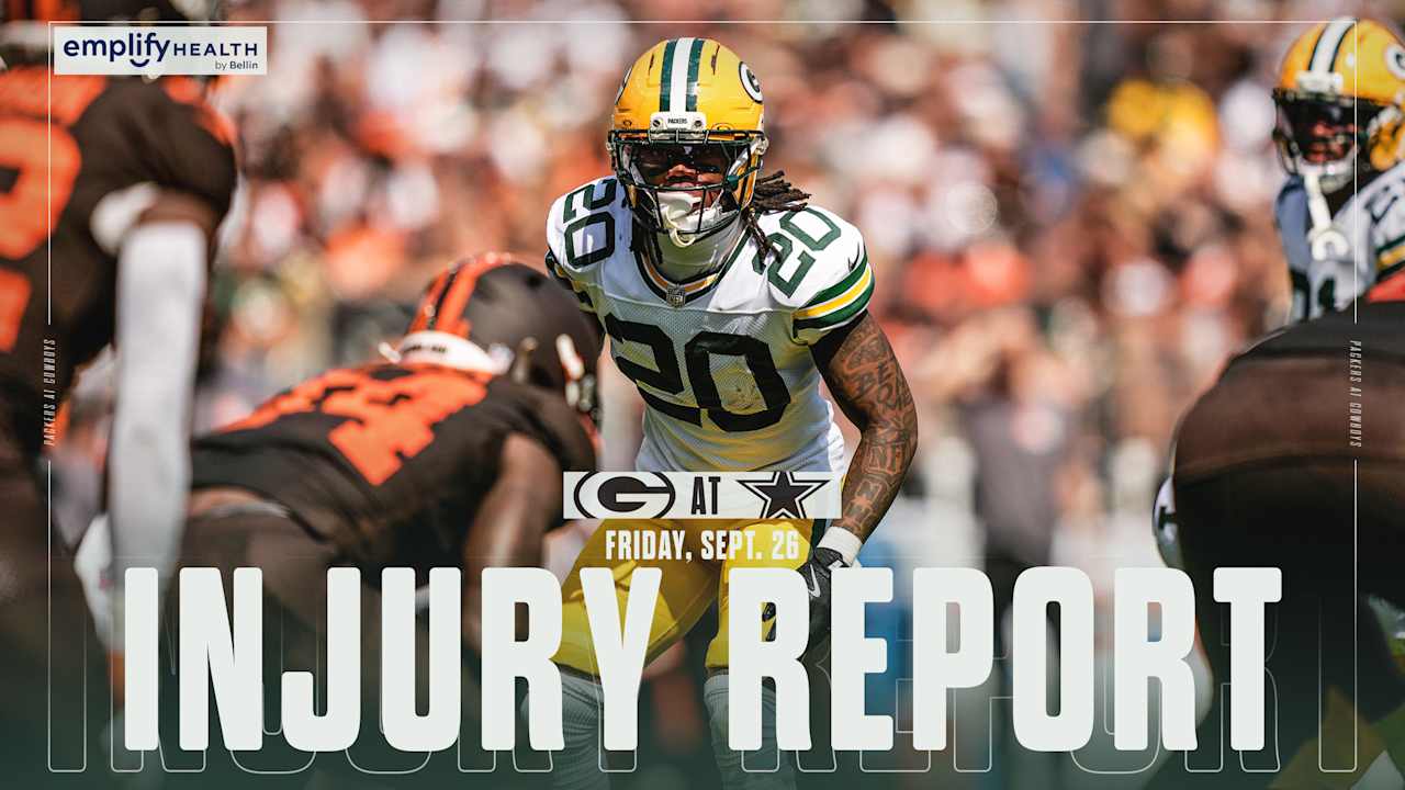 Packers list S Javon Bullard questionable, rule out two vs. Cowboys | Week 4 Injury Report