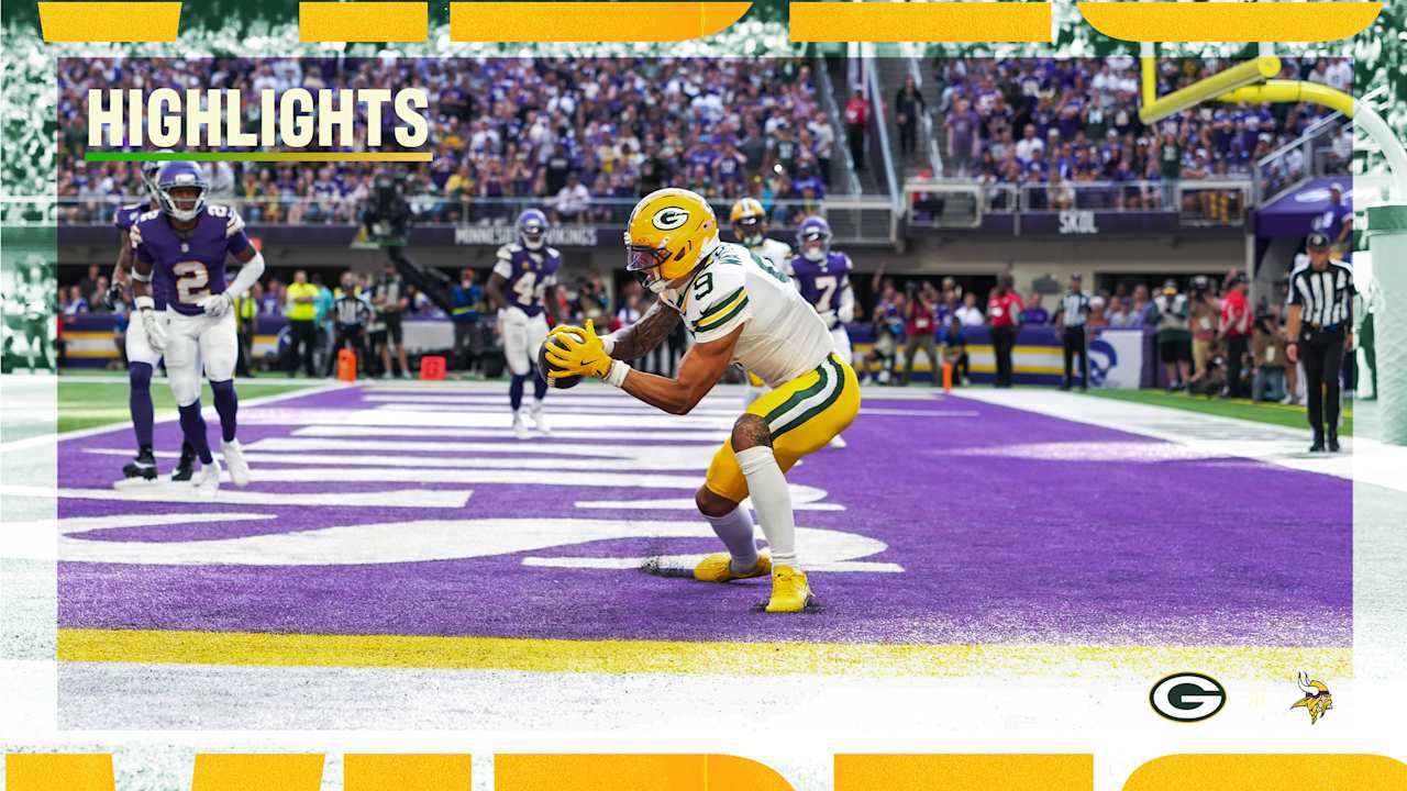 Christian Watson TOUCHDOWN | Packers vs. Vikings
