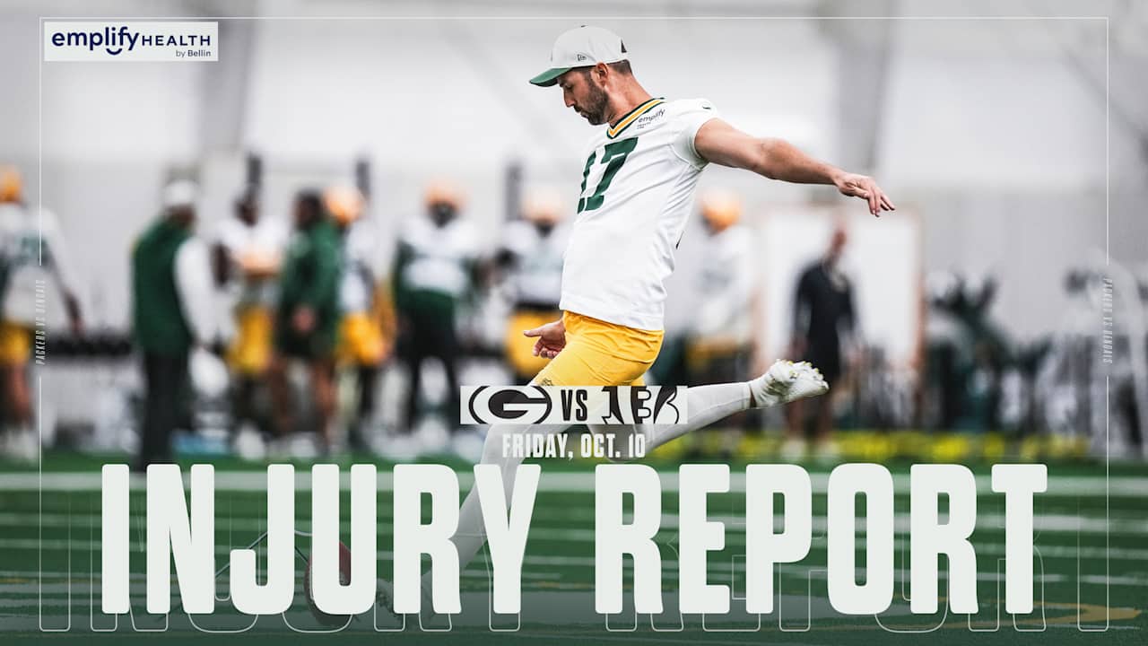 Packers list six questionable, rule out three vs. Bengals