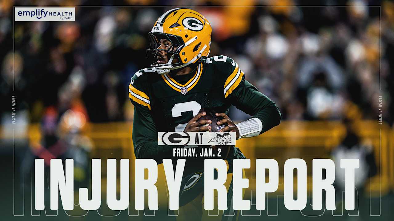 Packers list two questionable, rule out four vs. Vikings | Week 18 Injury Report - Green Bay Packers – packers.com