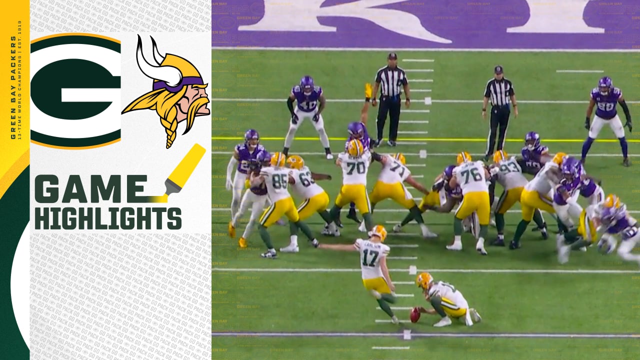 Anders Carlson Drills 34-yard Field Goal | Packers Vs. Vikings