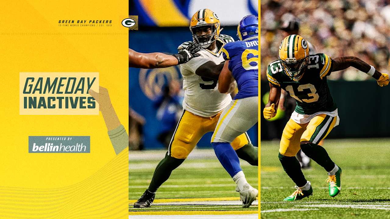WR Dontayvion Wicks, DL Colby Wooden both active for Green Bay