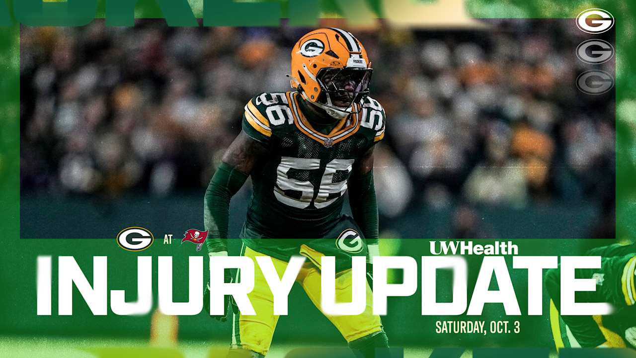 Packers announce injury update | Oct. 3, 2026
