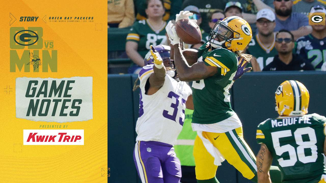 Game notes: Packers S Xavier McKinney makes history in loss to Vikings