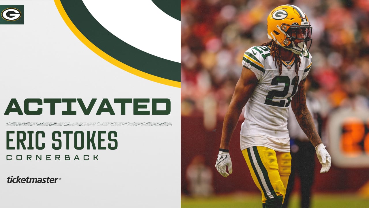 Packers activate CB Eric Stokes off injured reserve