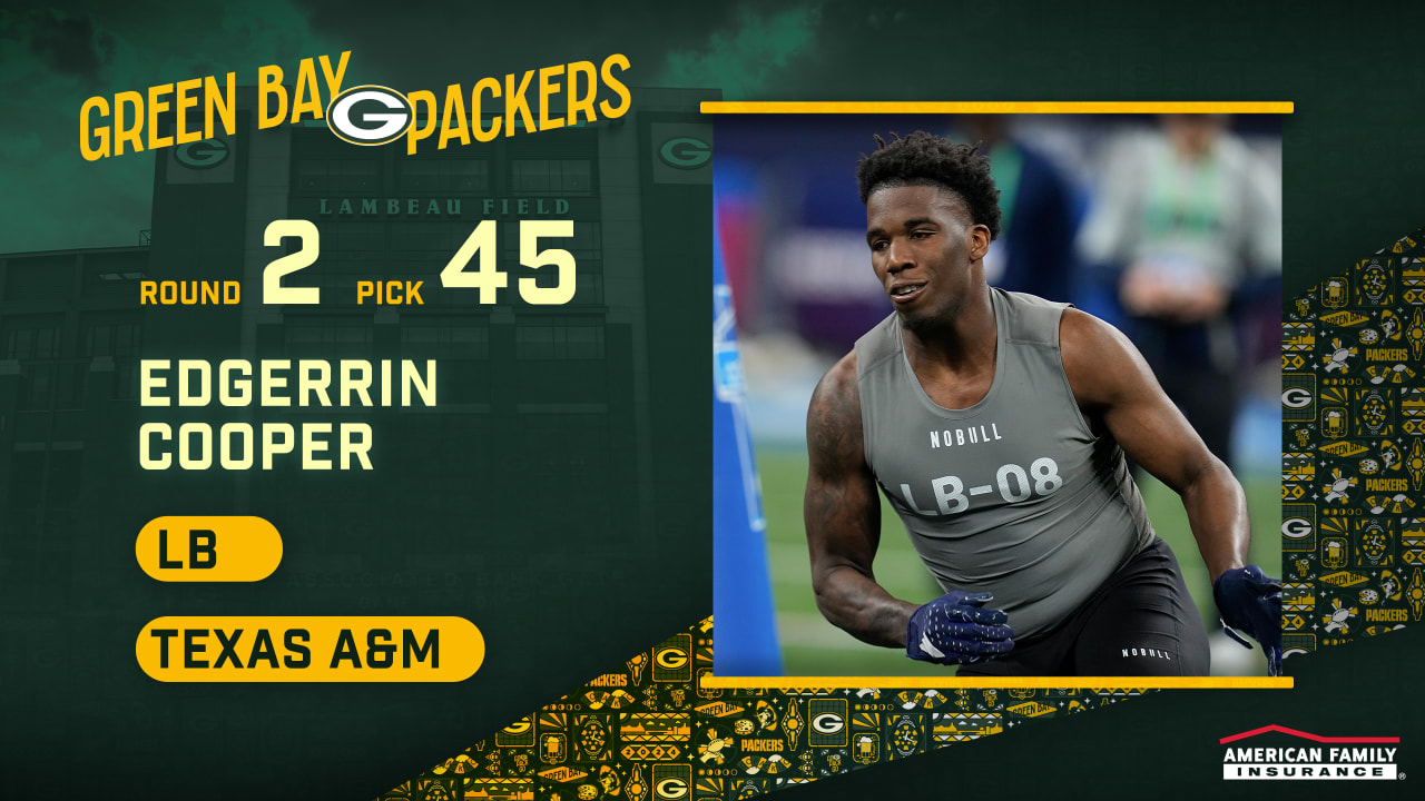 2024 NFL Draft: Packers select Texas A&M LB Edgerrin Cooper in 2nd round, No. 45 overall