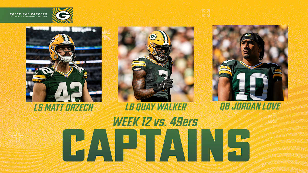 Packers pick captains for Week 12 vs. 49ers