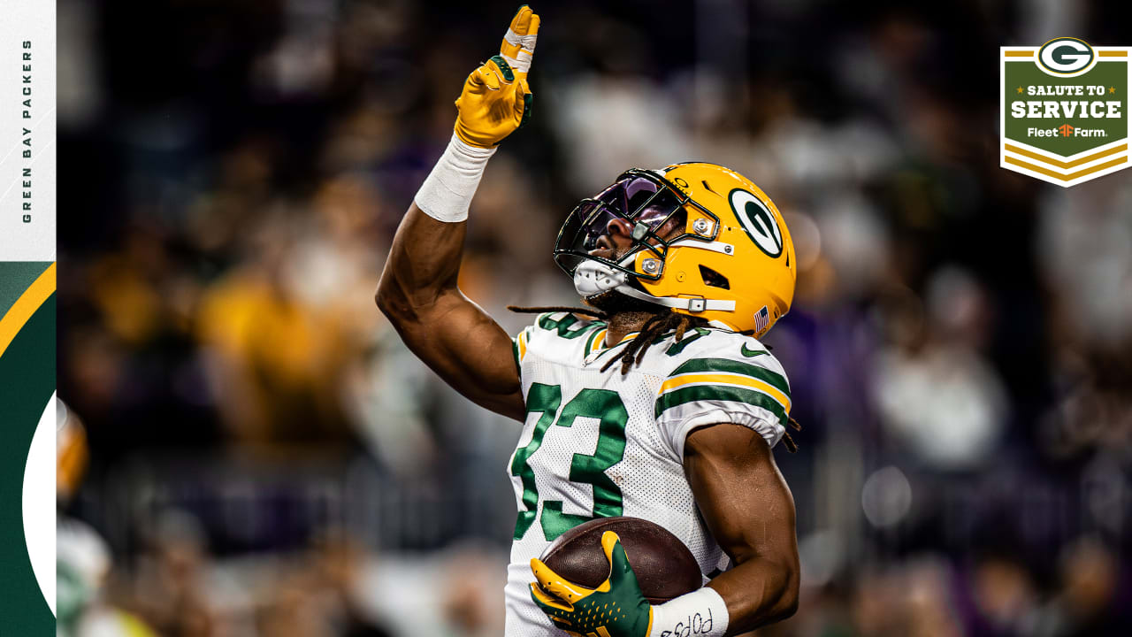 Aaron jones salute to best sale service jersey