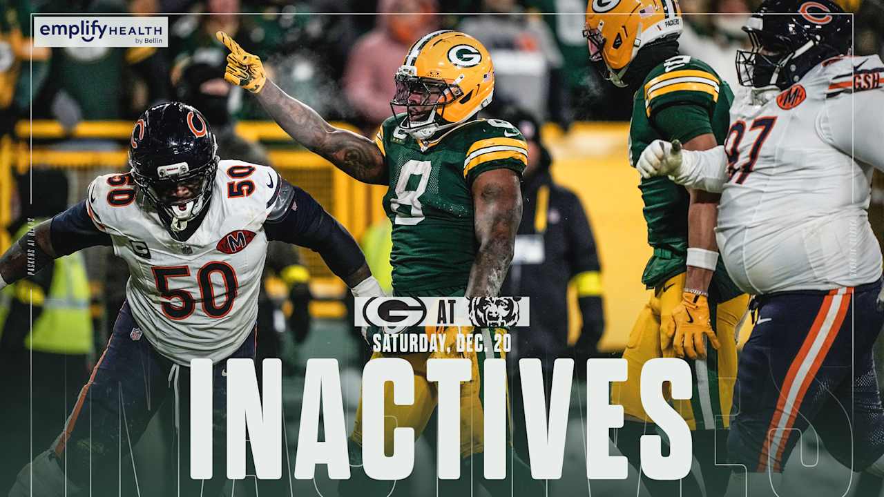 RB Josh Jacobs, WR Christian Watson both active for Green Bay | Packers-Bears inactives