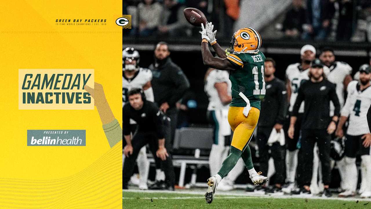 WR Jayden Reed active for Green Bay | Packers-Colts inactives