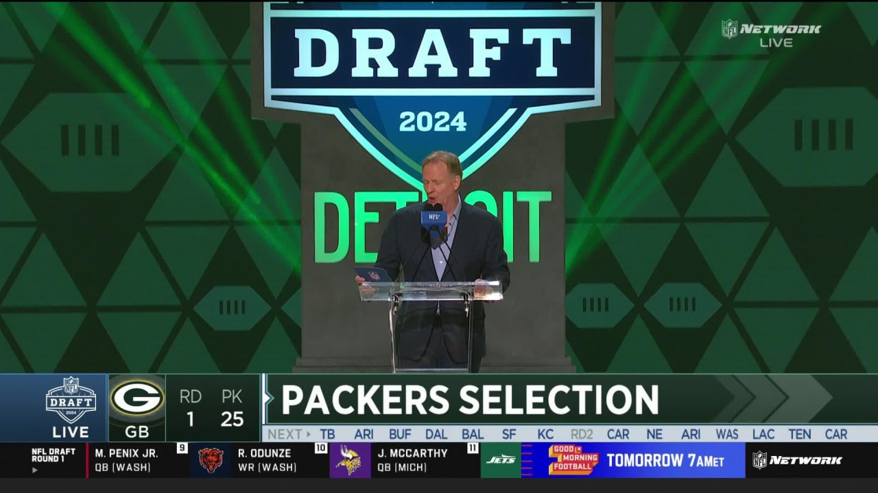 Packers select OL Jordan with No. 25 pick 2024 NFL Draft