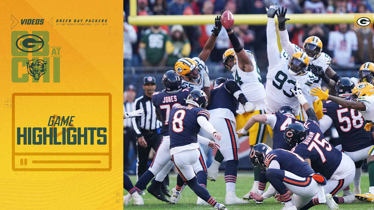 Karl Brooks BLOCKS field goal Packers vs. Bears