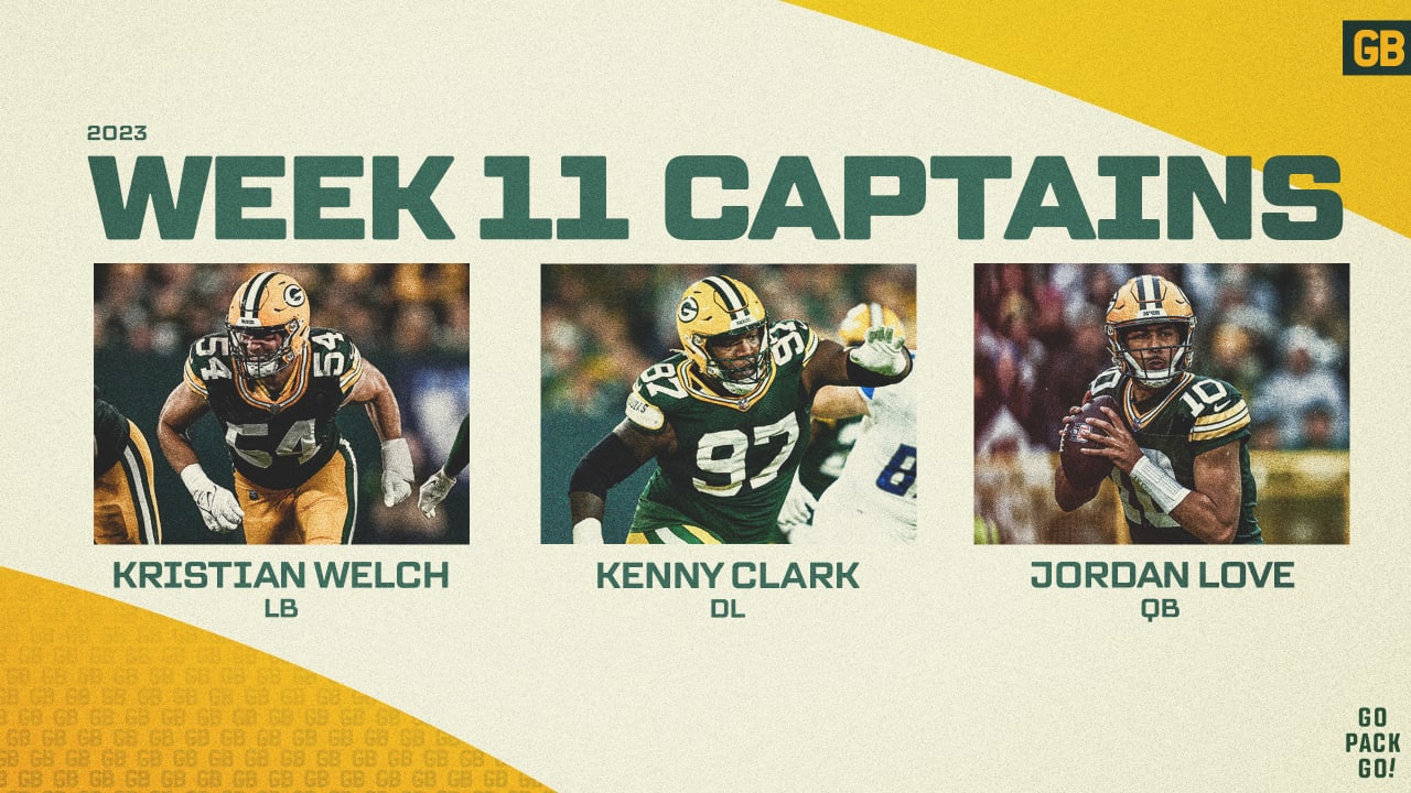 Packers pick captains for Sunday's Chargers game