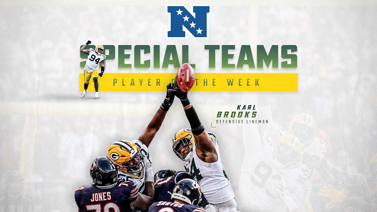 Packers DL Karl Brooks named NFC Special Teams Player of the Week