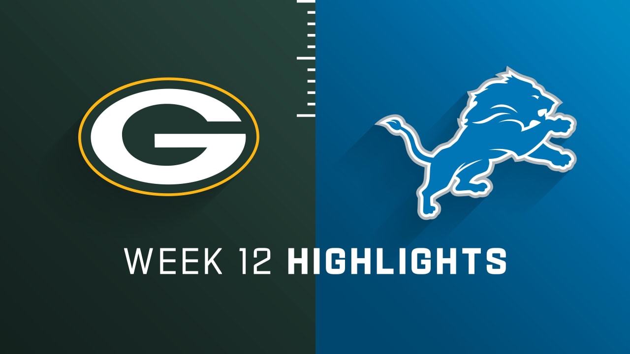Game Highlights Packers vs. Lions Week 12