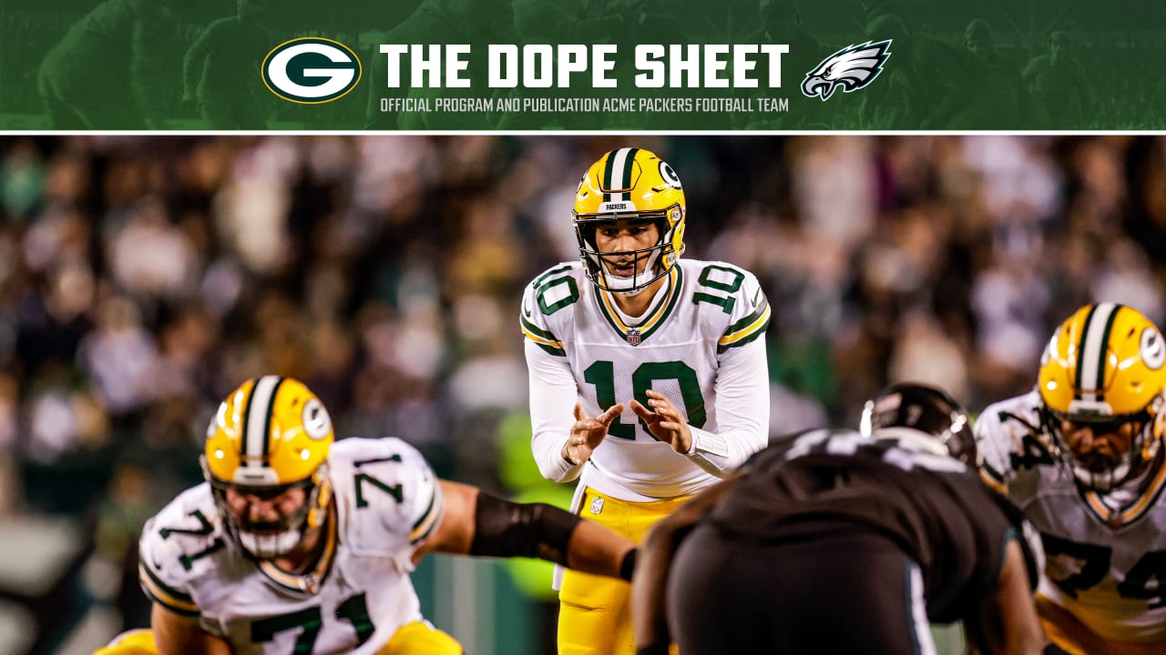 Dope Sheet: Packers travel to Brazil for season opener against Eagles 