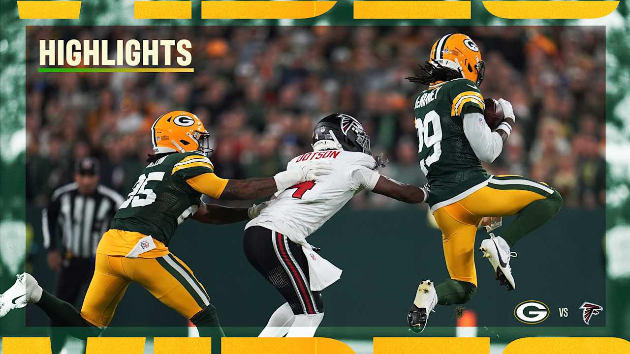 Xavier McKinney INTERCEPTION | Packers vs. Falcons