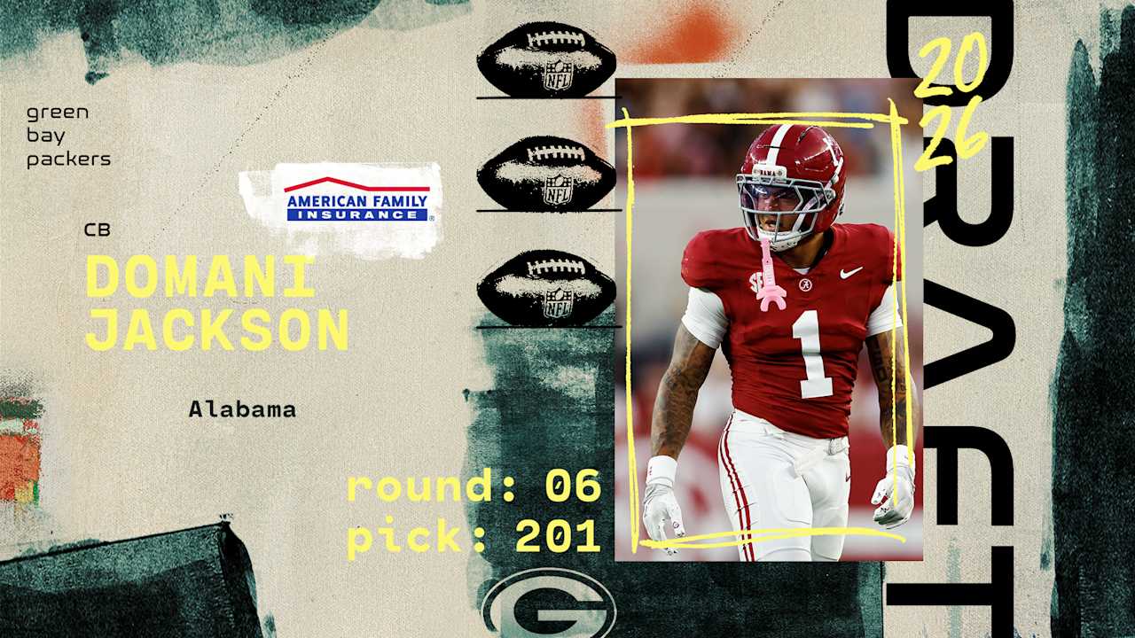 Packers select Alabama CB Domani Jackson in sixth round, No. 201 overall