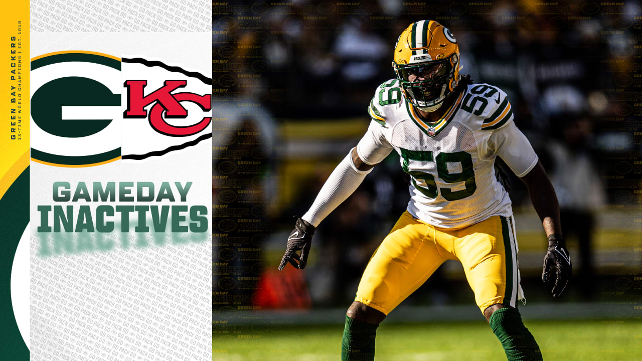 LB De'Vondre Campbell active for Green Bay | Packers-Chiefs inactives