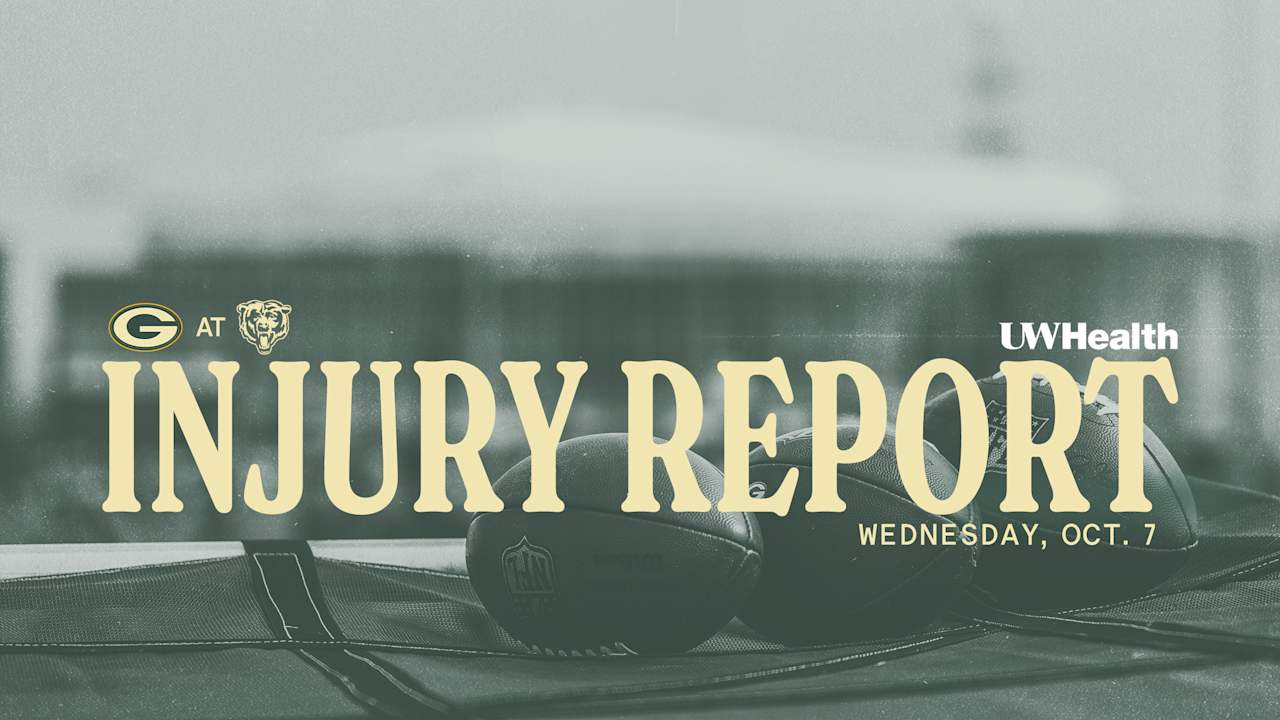 Packers-Bears Injury Report | Oct. 7, 2026 - BVM Sports