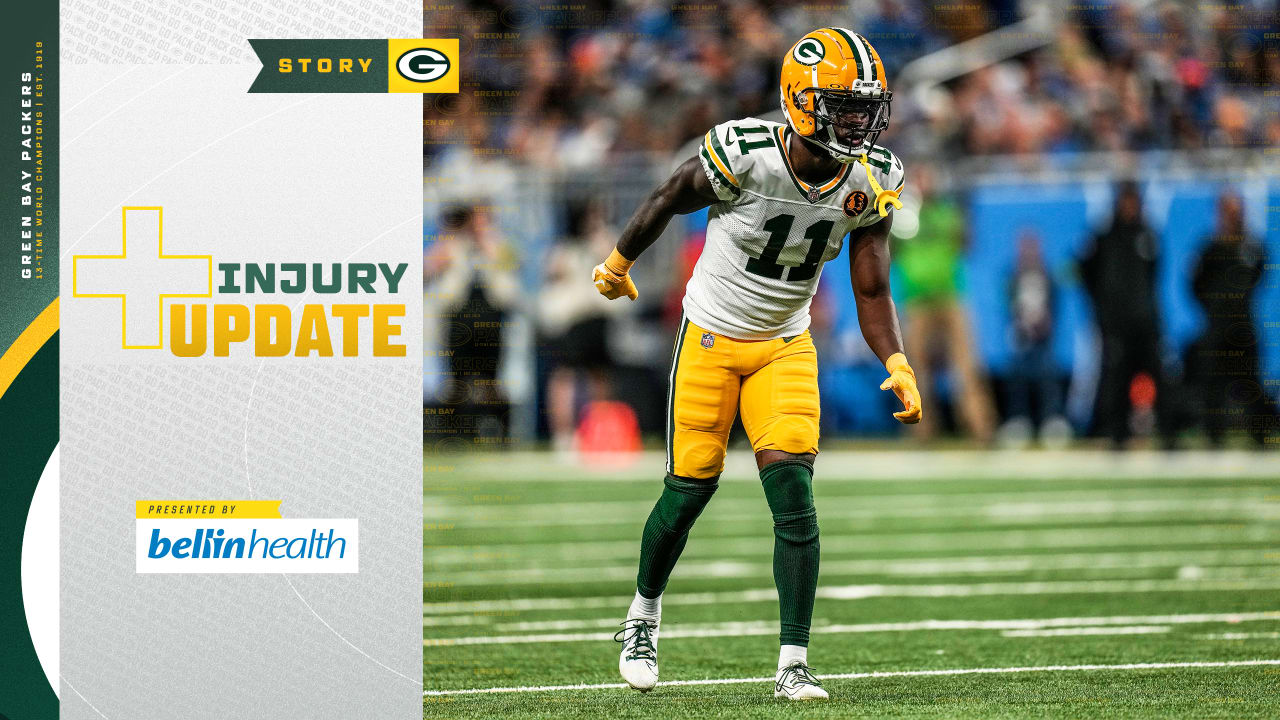 The Packers list eight questionable for Sunday night
