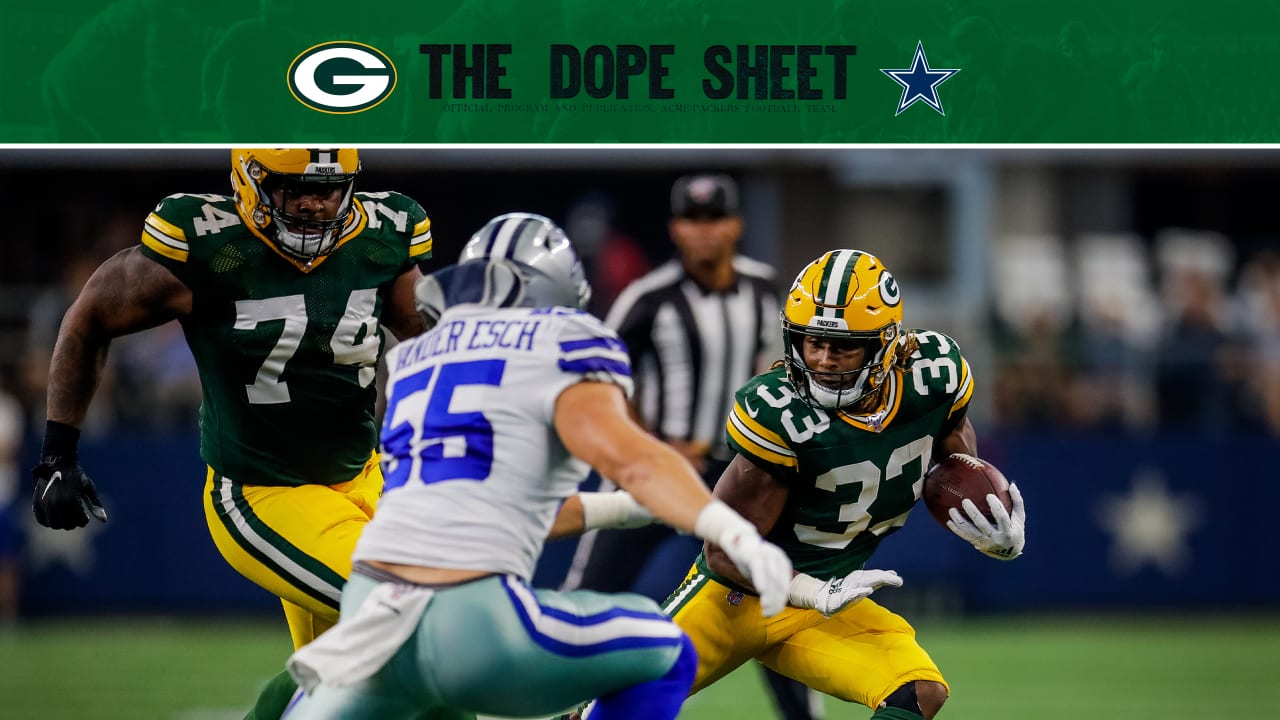 Dope Sheet: Packers face Cowboys in Dallas