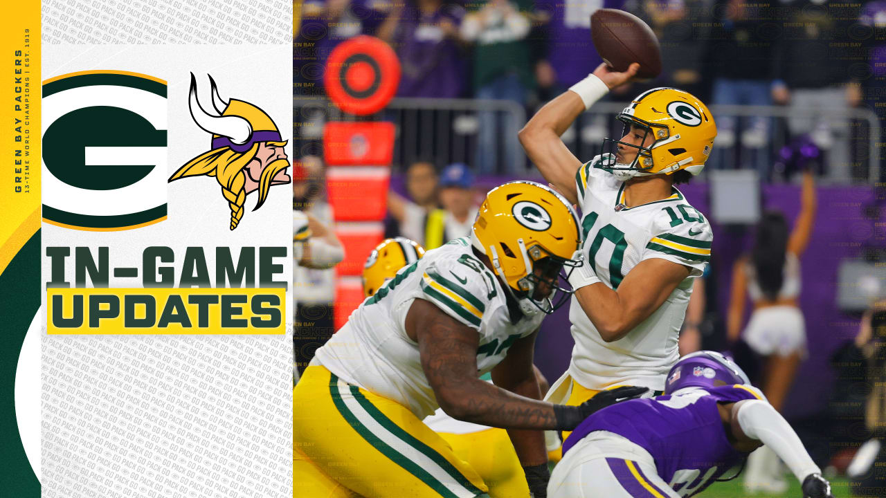 Packers lead Vikings 10-0 after first quarter