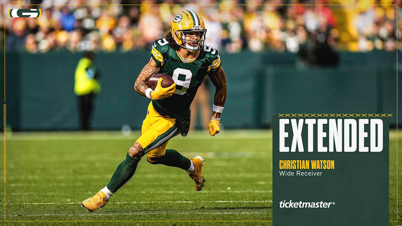 Packers sign WR Christian Watson to contract extension