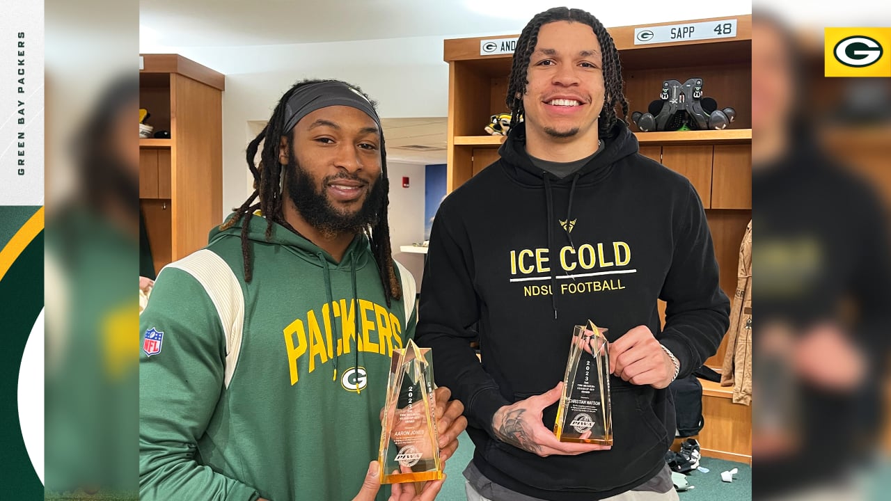RB Aaron Jones, WR Christian Watson honored with 2023 Stand-Up Guy Award