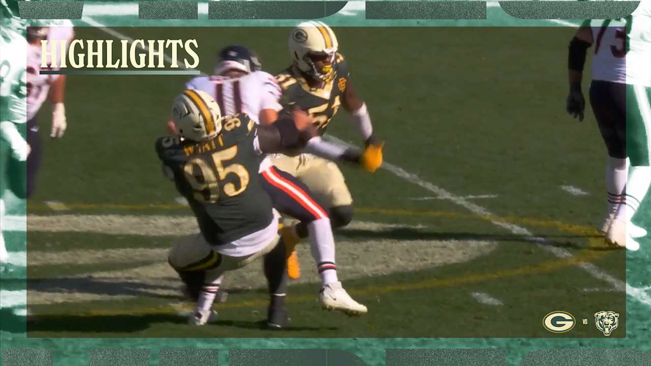 Devonte Wyatt STRIP SACK | Packers vs. Bears