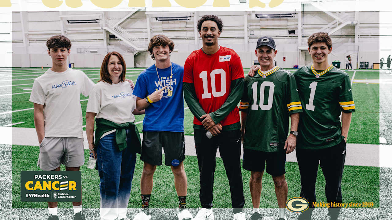Photos: Packers recognize Make-A-Wish guests at Saturday's practice