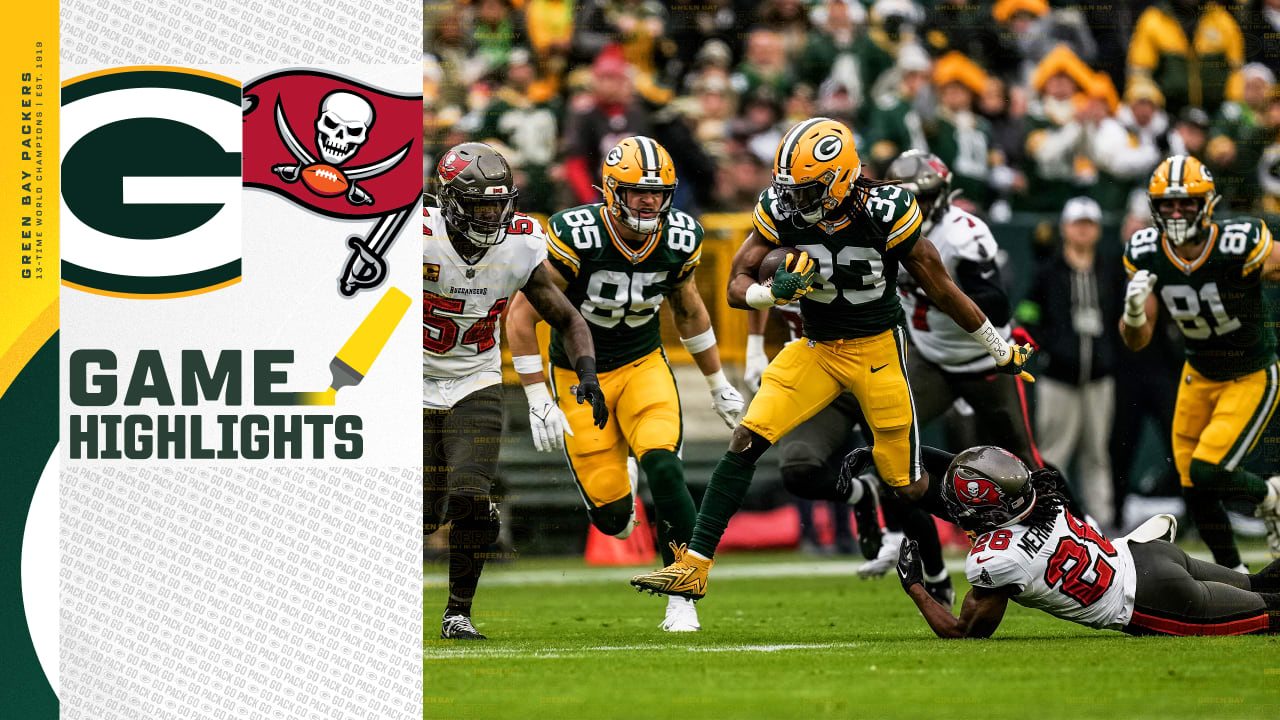 Aaron Jones busts a 20-yard run on his first carry | Packers vs. Buccaneers