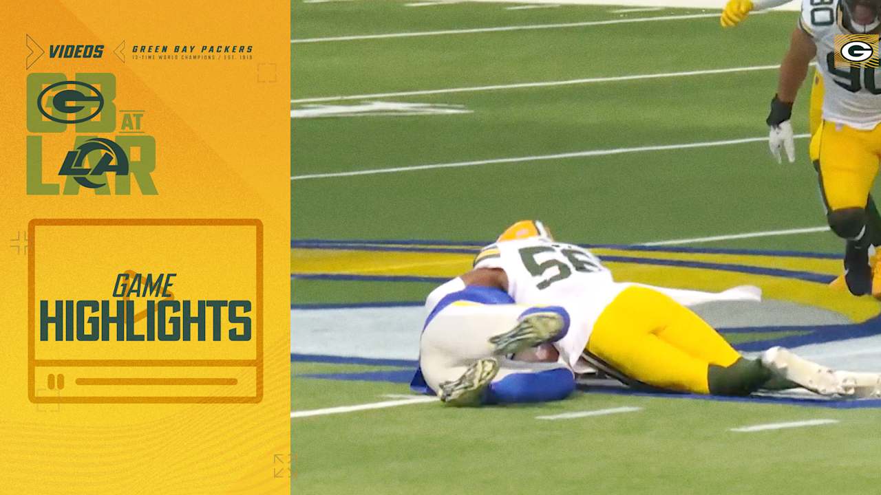 Edgerrin Cooper SACKS the QB for a loss of 9 | Packers vs. Rams