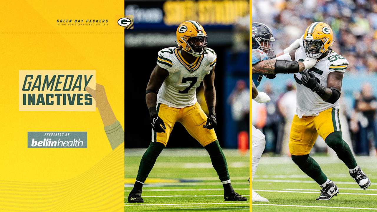 DL Devonte Wyatt in, LB Quay Walker out in Jacksonville | Packers-Jaguars inactives Week 8