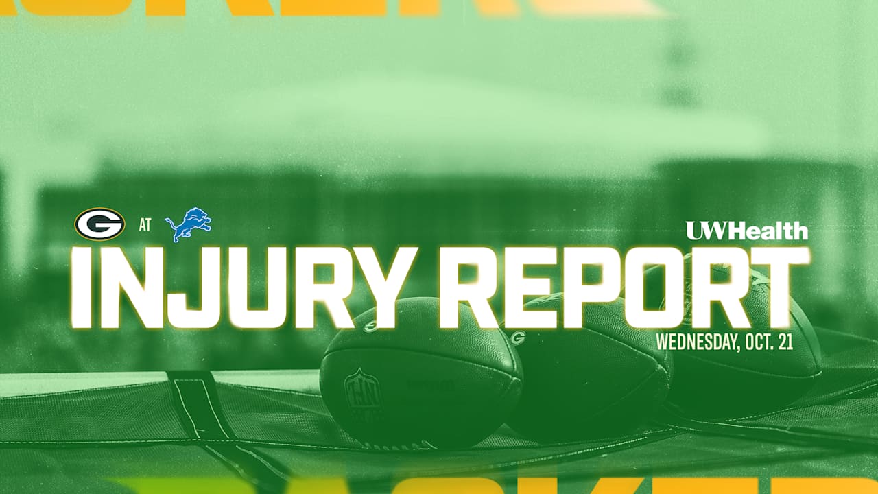 Packers-Lions Injury Report | Oct. 21, 2026