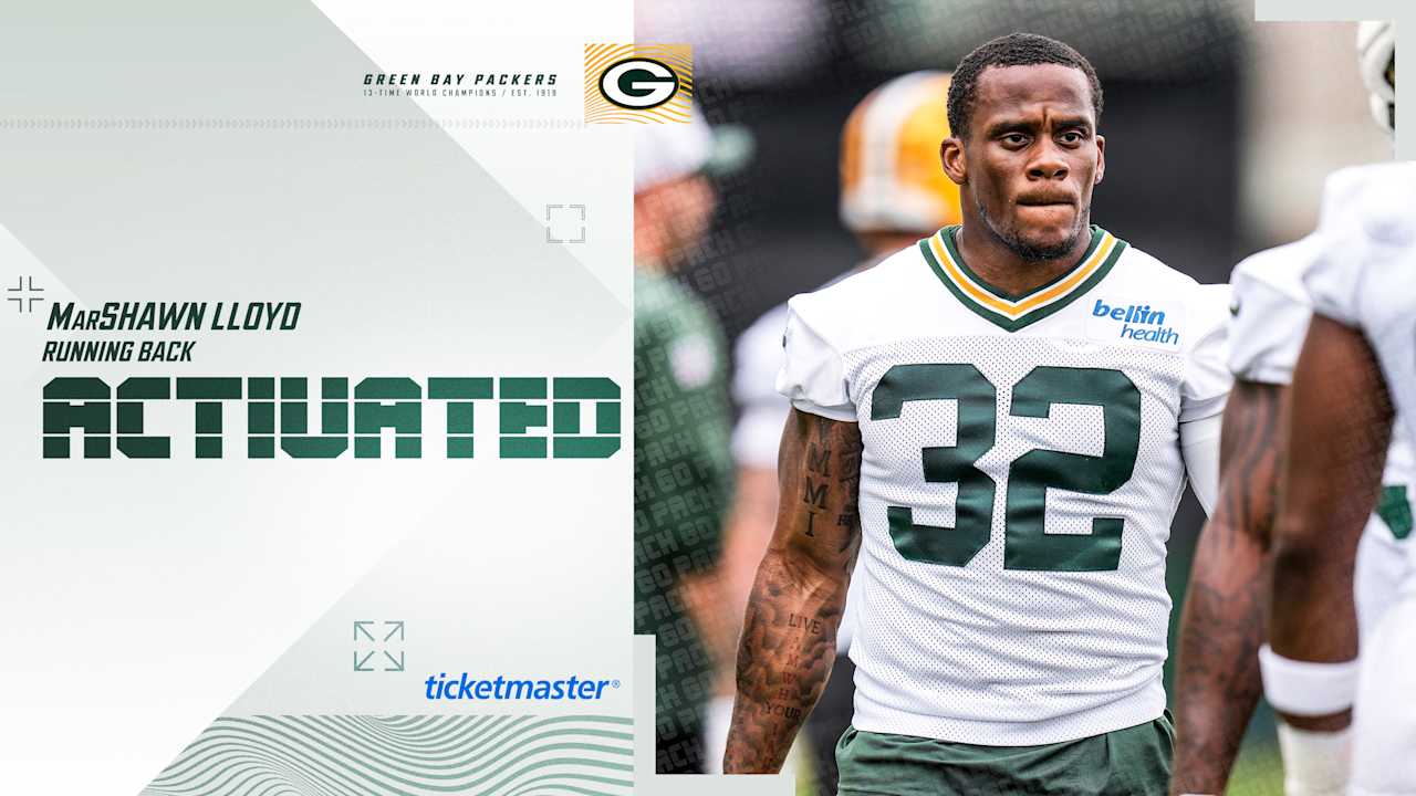 Packers activate RB MarShawn Lloyd off injured reserve