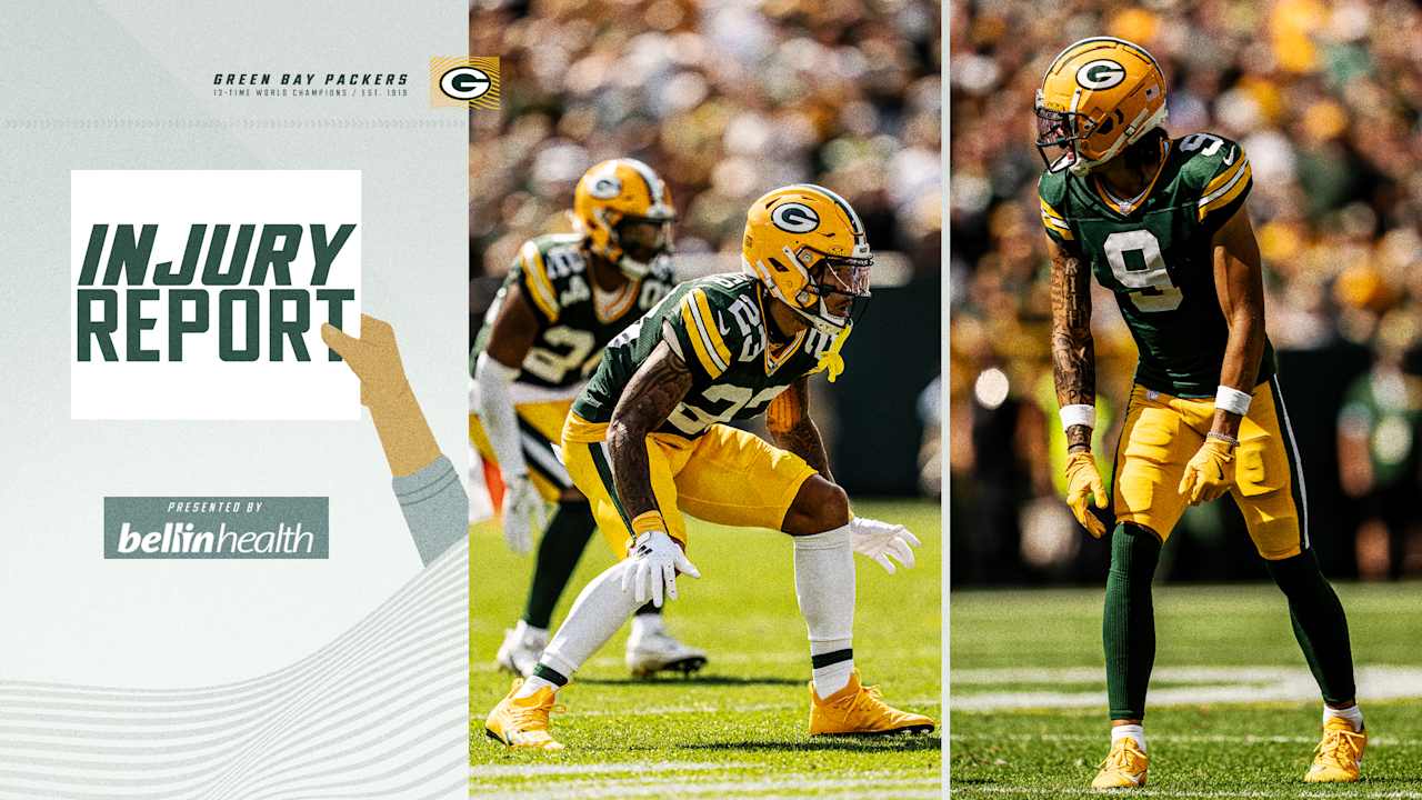 Packers list CB Jaire Alexander, WR Christian Watson questionable vs. Cardinals | Week 6 Injury Report