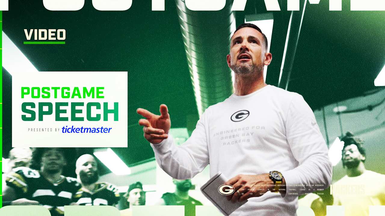 LaFleur's locker room speech after Packers outlast Buccaneers
