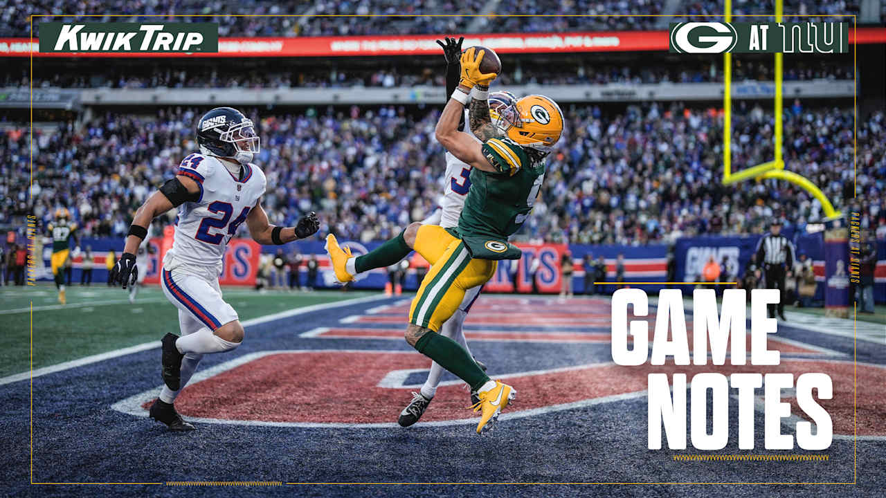 Game notes: Christian Watson’s clutch catches propel Packers - Green Bay Packers – packers.com