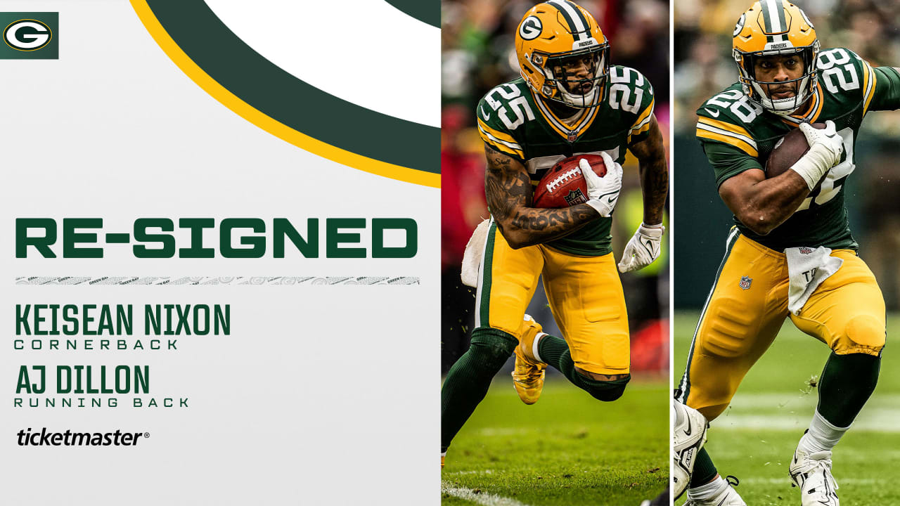 Packers re-sign CB Keisean Nixon and RB AJ Dillon