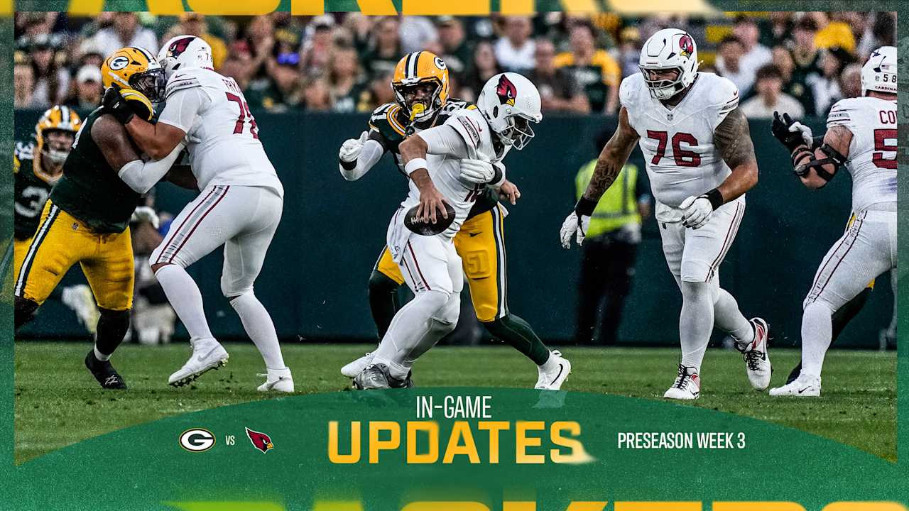 Packers and Cardinals tied at 3 after first quarter