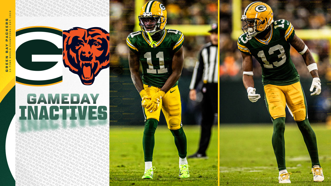 WRs Jayden Reed, Dontayvion Wicks active for Green Bay | Packers-Bears inactives