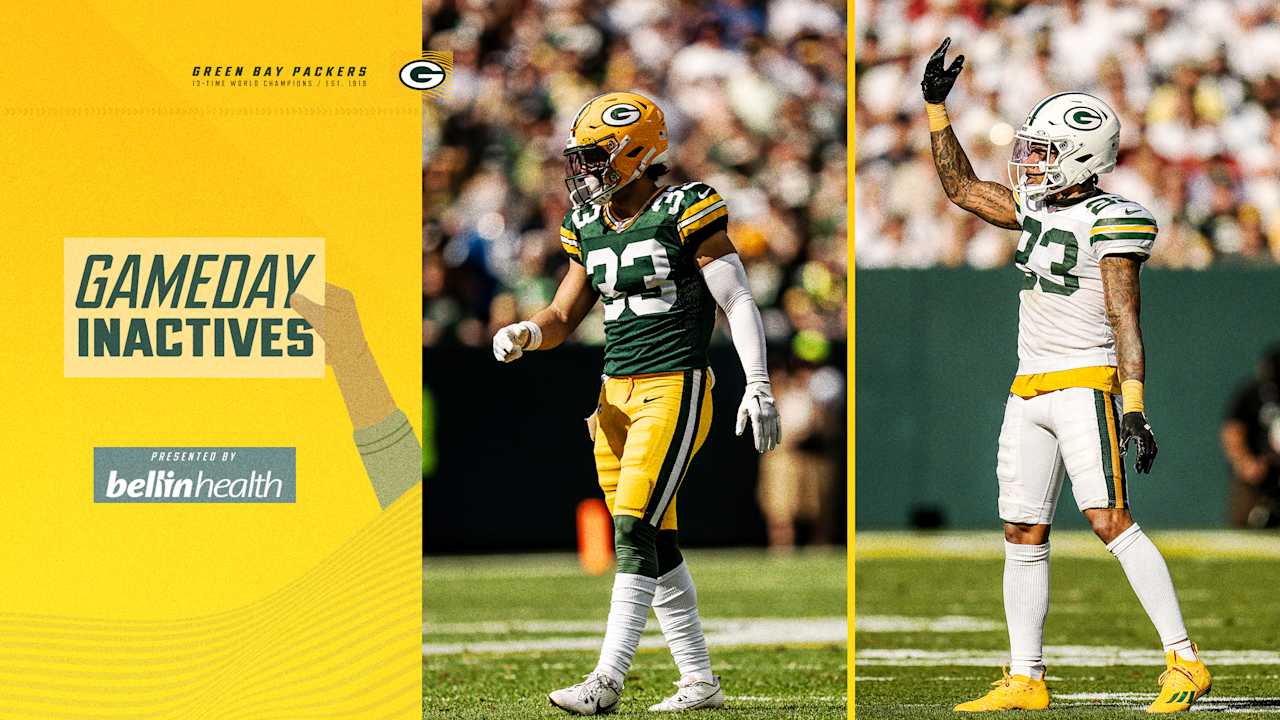 CB Jaire Alexander, S Evan Williams both active for Green Bay | Packers-Bears inactives Week 11