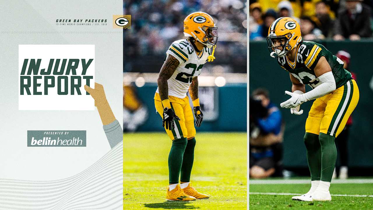 Packers list CB Jaire Alexander, S Evan Williams questionable vs. Bears | Week 11 Injury Report