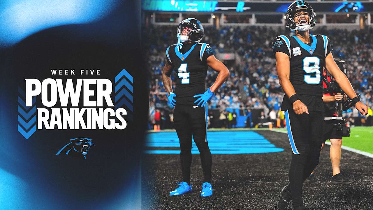 Panthers in the power rankings before bye week