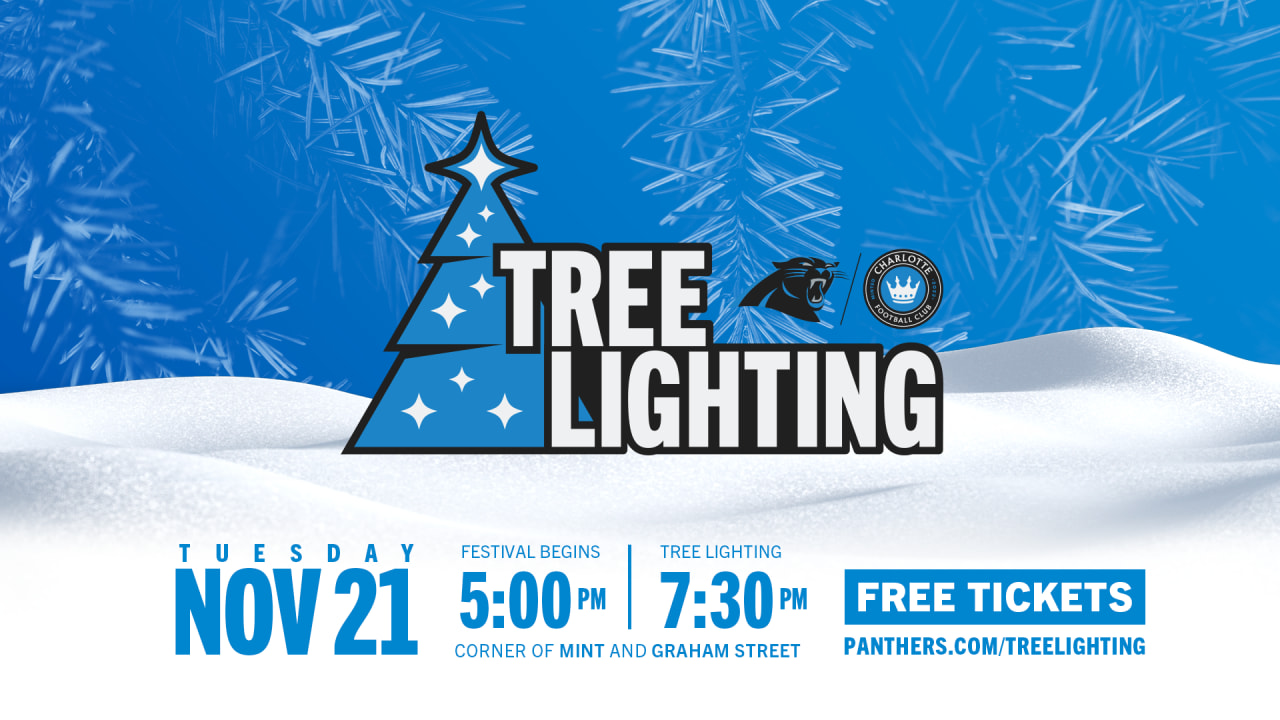 Carolina Panthers & Charlotte FC Hosting Annual Tree Lighting Festival