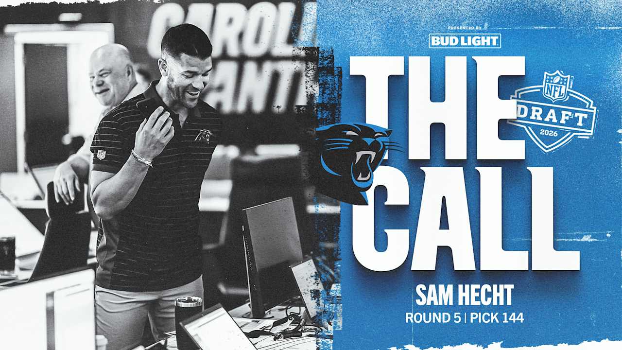 Sam Hecht's welcome call with the Carolina Panthers