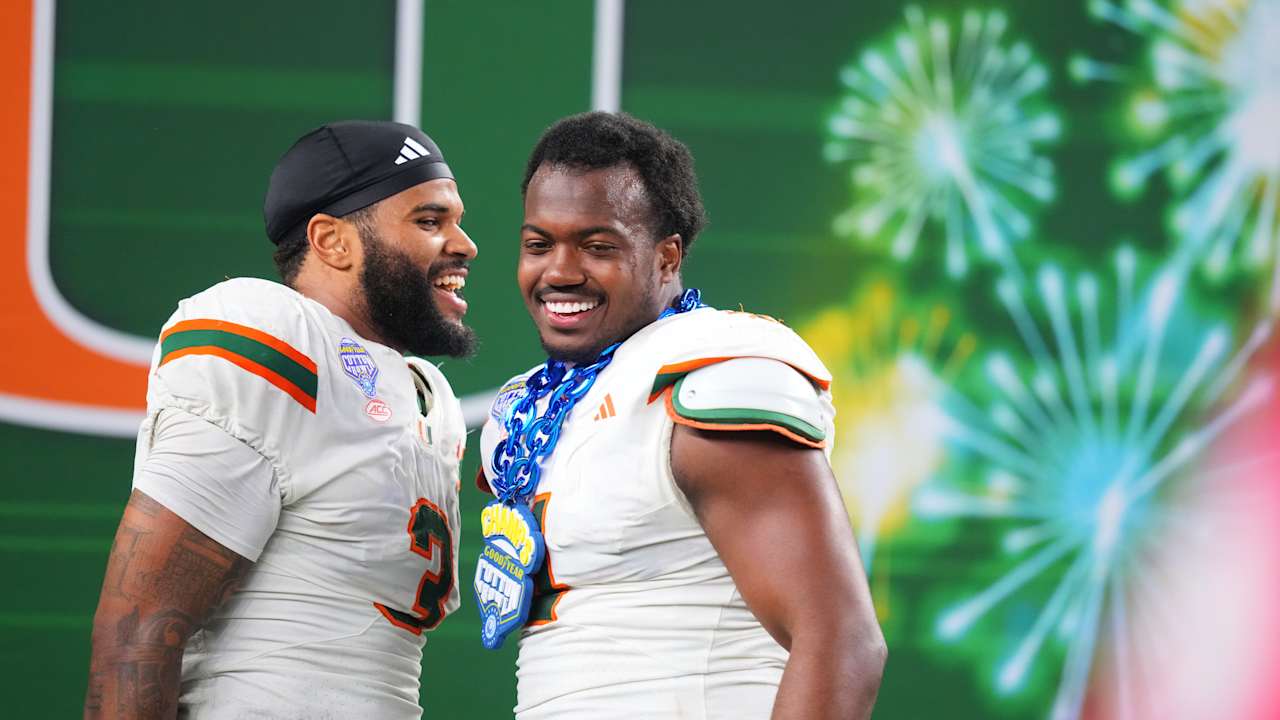 Miami pass-rushers Rueben Bain and Akheem Mesidor know all about Panthers GM Dan Morgan — now